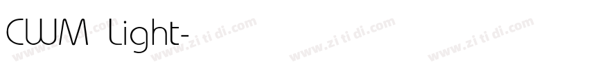 CWM Light字体转换